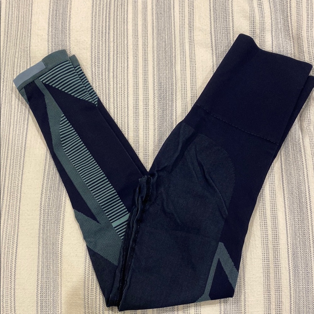 LNDR Blue and Green Leggings (matching bra in separate listing)